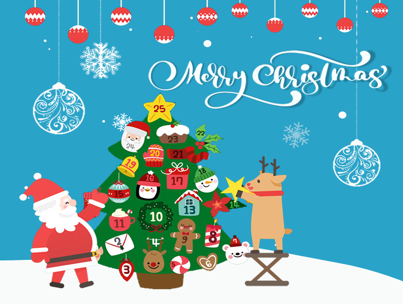 Frohe Weihnachten und ein glückliches neues Jahr
