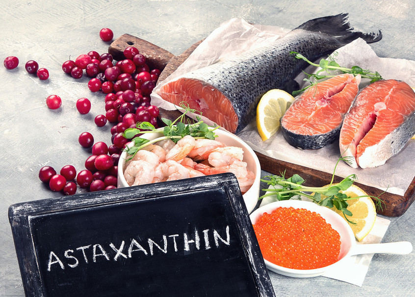 Quellen von Astaxanthin.