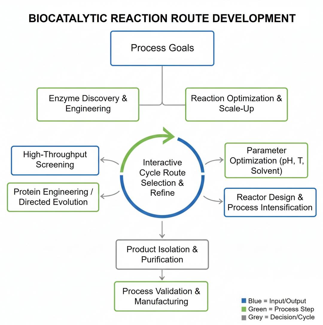 Dienstleistungen zur Entwicklung biokatalytischer Reaktionsrouten bei Creative Enzymes
