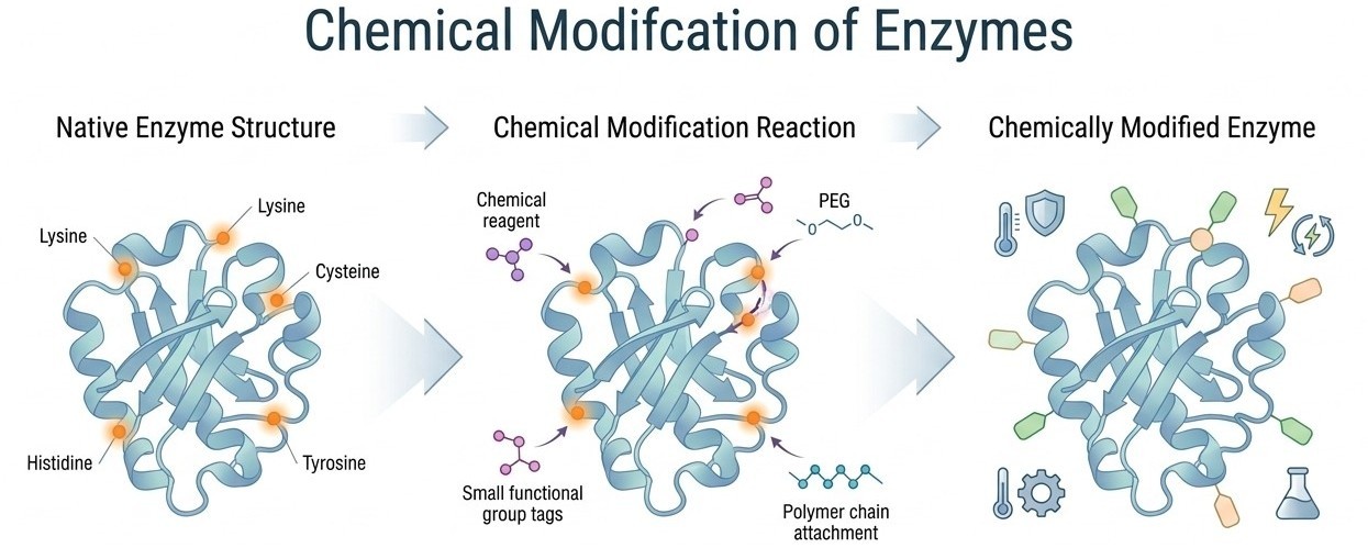 Chemische Modifikation von Enzymen