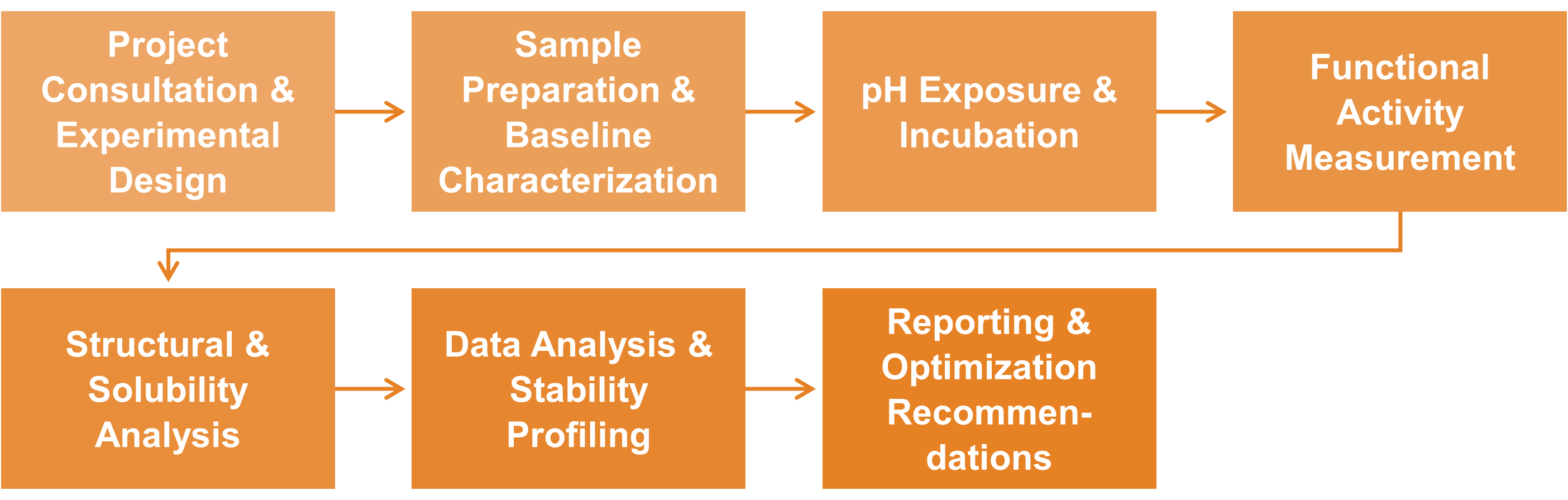 Workflow des pH-Stabilitätsprofilierungsservices